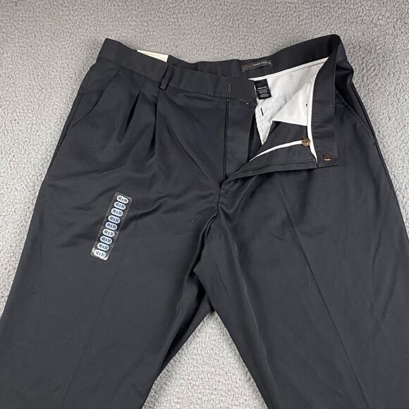 Greg Norman Luxe Performance Trouser Pants Men's 40x30 Black New - Picture 2 of 13
